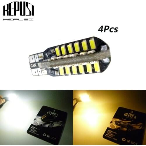 4x T10 194 W5W LED canbus Car Light Auto LED Bulbs Side Marker Wedge Reading Lamp For touran polo jetta2 Passat B1 B2 B4 B3 B5