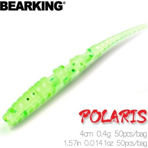 2019 BEARKING Polaris 4cm 0.4g 50pcs/bag Fishing Lures soft lure Artificial Bait Predator Tackle jerkbaits for pike and bass