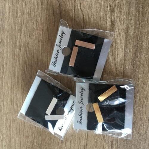 Simple Bar Earings Fashion Jewelry Stainless Steel Rose Gold Minimalism Stud Earring Best Friend Gifts