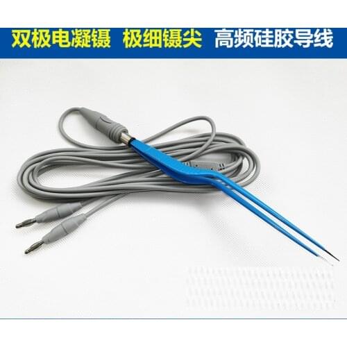 Bipolar coagulation tweezers high frequency coagulator electric knife electrode accessories coagulation surgery hemostasis