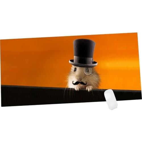 Large Gaming Mouse Pad / Mat - Precision Cloth Smooth Surface Office Desk Pad Non-slip Rubber Base - Extended Size 35.4x15.7inch