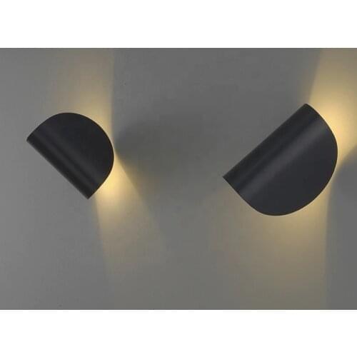 Nordic postmodern design sconces light Simple strip glass modern wall lamp Ins wind blue white gray glass wall lights for home