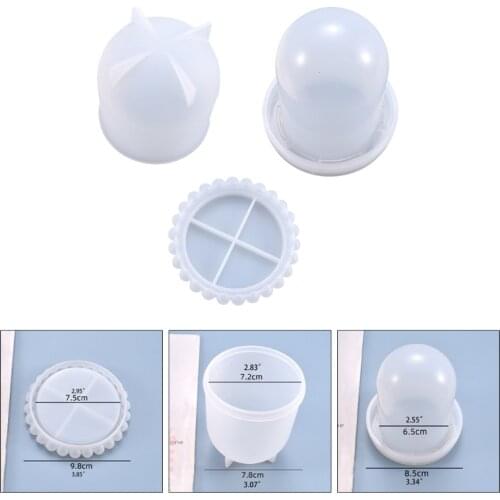 Dice Cup Casting Silicone Mould DIY Crafts Making Tool Crystal Epoxy Resin Mold A0NF