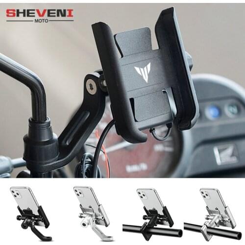 For YAMAHA Motorcycle CNC Handlebar Rearview Mirror Mobile Phone Holder GPS stand bracket MT-01 MT-03 MT-07 MT-09 MT-10 FZ-09