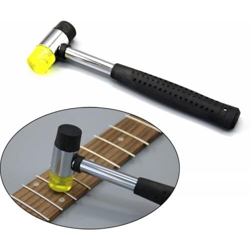 Electric Guitar Bass Fret Hammer With Double Plastic Head Guitar Wire Replacement Tool Rubber Hammer for Guitar