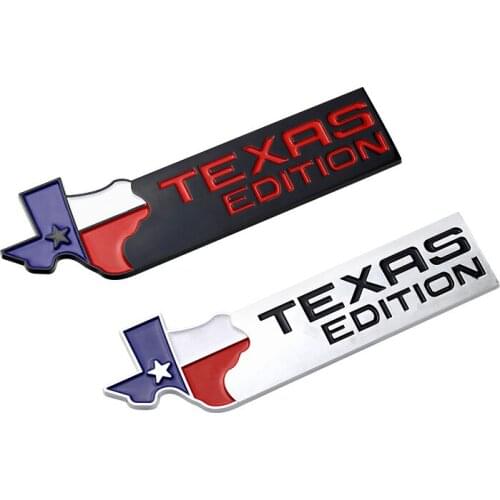 2 PCS 3D ABS TEXAS EDITION Trunk Emblem Tail Rear Badge Fender Car Stickers For JEEP Renegade Wrangler Patriot Grand Cherokee