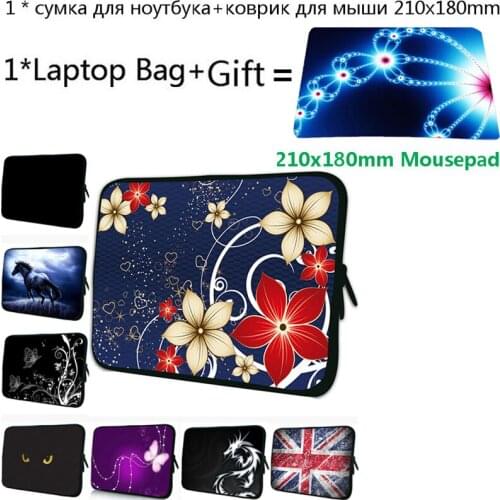 For Women Fashion Office Work Mousepad 21x18cm With Prints Carrying Laptop Bag 15 17 10 13 7 12 14 Inch Notebook Case Bolsas Bag