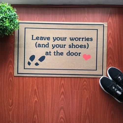 Doormat Entrance Floor Mat Funny Doormat Leave Your Worries And Your Shoes Take Remove Off Your Shoes Outdoor Rubber Door Mat
