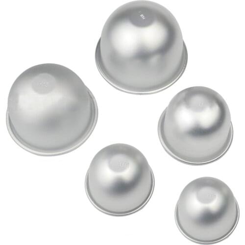 2015 3D Aluminum Ball Sphere Shaped Cake Pans Cupcake Cake Tin Kitchen Baking Accessories Pudding Desserts KH015