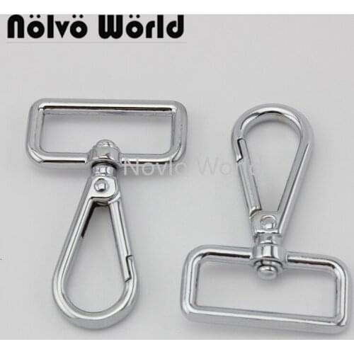 Nolvo World 5-20-100pcs 6 colors 61*32.3mm 1-1/4" chrome metal buckle dog collar clasp lobster swivel snap hook clasp