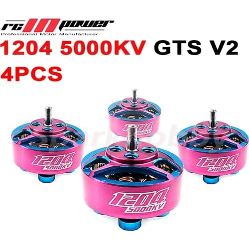 4PCS NEW RCinpower GTS 1204 5000KV V2 mini Brushless Motor 1.5mm 3-4S 6g indoor mini motor RC Multicoptor FPV Drone freestyle