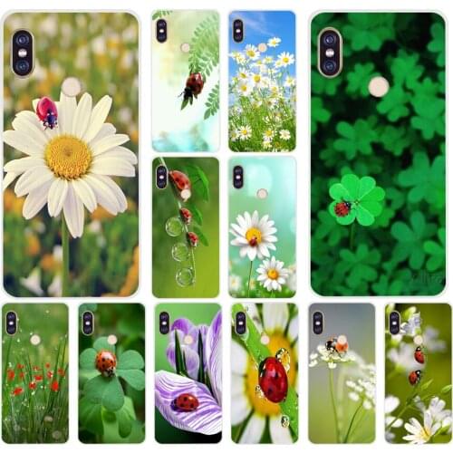 23AS leaf ladybug daisy Soft Silicone Tpu Cover phone Case for Xiaomi Redmi 5A 5 Plus 7 Note 5 5A 7 7A Pro