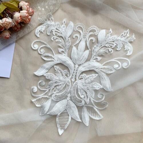 Patch Sewing On Embroidered For Clothing Patches Lady Dress Wedding Veil DIY Sewing Craft Accessories