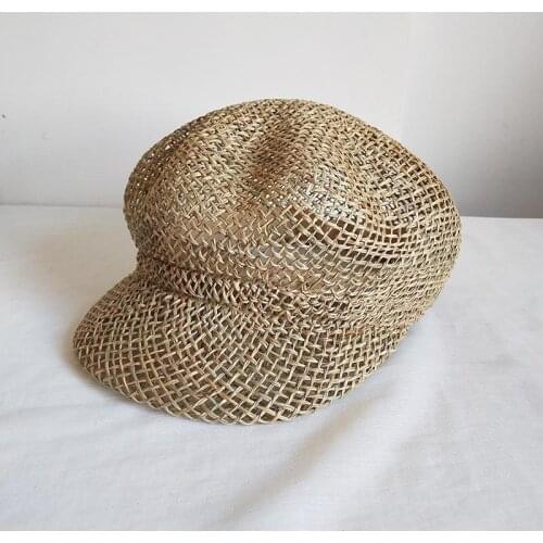 New Summer Straw Sun Hats For Women Newsboy Cap Baker Hat Female British Style Retro Designer Brand Octagonal Cap Gorras Mujer