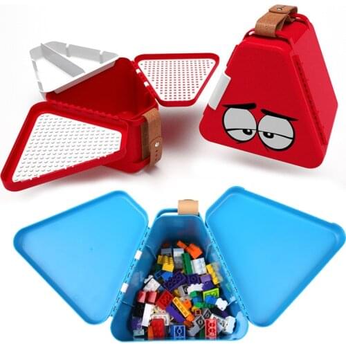New Lovely Portable Building Blocks Bag Set Bricks Multifunction Creative Storage Box for Children Toy for Kids Gifts