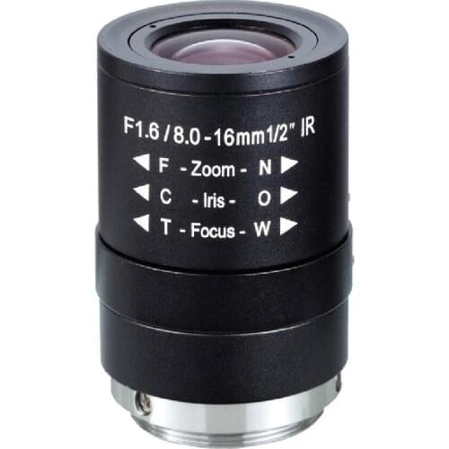 1/2" 8~16mm CS Manual Varifocal 5MP cctv camera lens for video cctv surveillance system Smart security SL-0816MMP