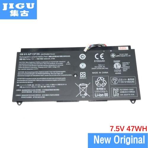 JIGU Original Laptop Battery 2ICP4/63/114-2 AP13F3N For ACER For Aspire S7-392 S7-393 7.5V 47WH