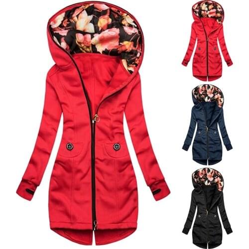 Coats And Jackets Women 2020 Fashion Novelty Plaid Print Jacket Zipper Pockets Sweatshirts Long Sleeve Coat Winter Loose Hoodies