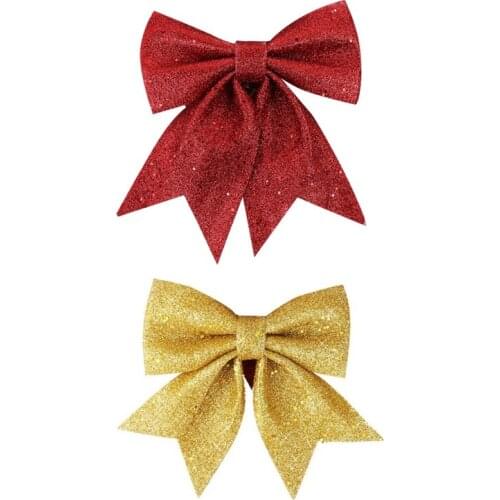Christmas Ribbon Bow Christmas Tree Decoration Handmade Christmas Decorations Ornament