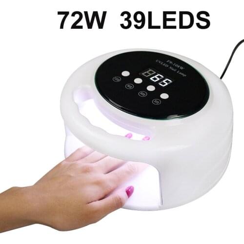 Nail Dryer For Manicure 39LED Fast Drying Nail Lamp With Smart Auto Sensor Curing All Kinds Of Gels Salon Use Nail Art Equipment