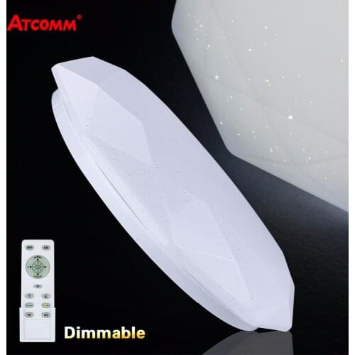 LED Ceiling Lights 24W 220V Diamond Lighting Modern LED Panel Lamp With Remote Controller Brightness Color Temperature Dimmable