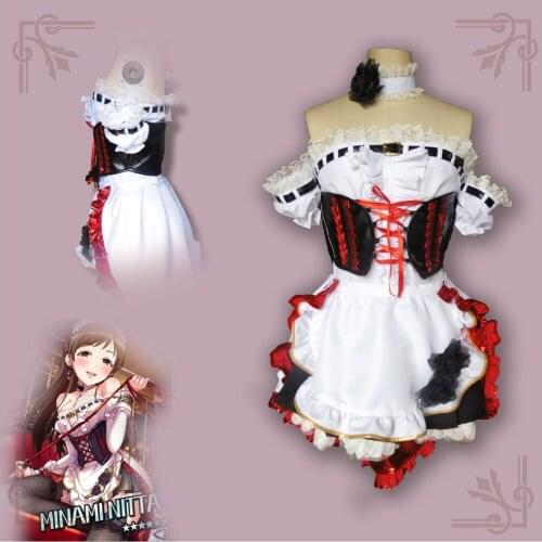 High Quality CINDERELLA GIRLS Minami Nitta Uniforms Cosplay Costume Custom Made