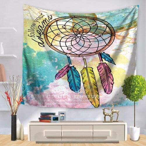 1pcs Beach Tapestry Hippie Mandala Tapestry Round Roundie Wall Hanging Beach Towel Throw Yoga Mat Round Tapestry Feather Mat 200