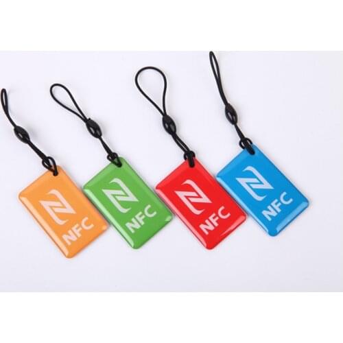 4 pcs/lot) Ntag216 NFC Tags Key Token 13.56mhz RFID Smart Card Label for All NFC android Phone