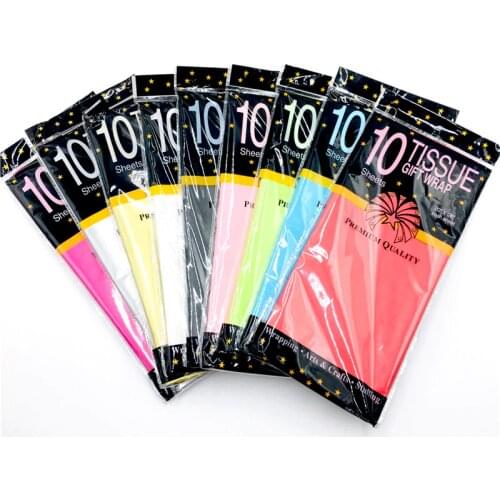 10 Sheets 50*66cm Tissue Paper DIY Handmade Craft Paper Flowers Gift Packing Wedding Festive & Party Home Decoration Supplies