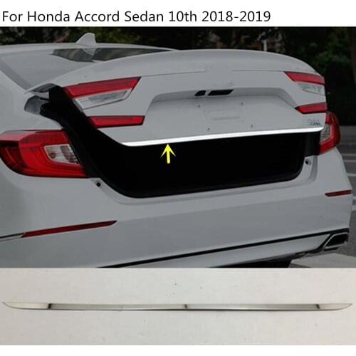 Car Detector Rear Tail Door Trunk Bottom Tailgate Frame Plate Trim Lamp Hoods For Honda Accord Sedan 10th 2018 2019 2020 2021