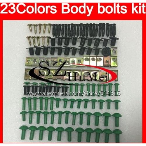 Fairing bolts full screw kit For YAMAHA YZFR1 98 99 YZF R1 YZF 1000 YZF R 1 YZF1000 YZF-R1 1998 1999 Windscreen bolt screws Nuts