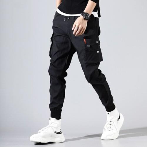 Brand Patchwork Cargo Pants Hip Hop Street Wear Style Joggers Men Pantalon Homme Sweatpants Multi Pocket Casual Harem Pants