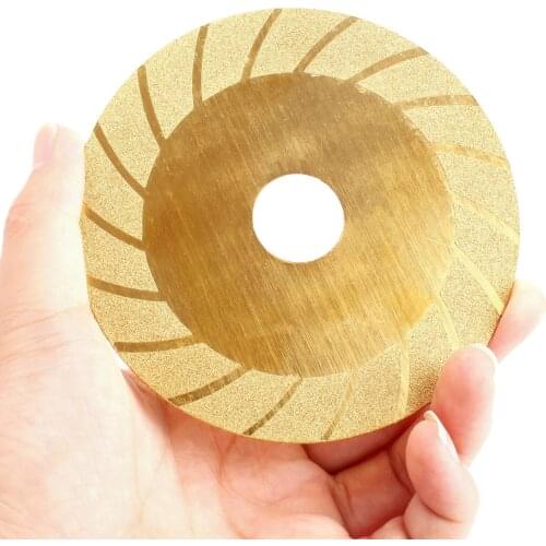 100mm(4") Diamond Cutting Disc Titanium Coated Mini Circular Saw Blade Grinding Wheel Disc for Dremel Rotary Tool Power Tool
