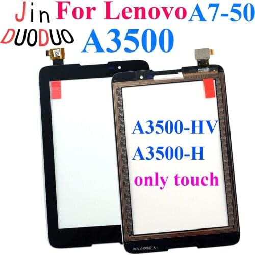 For Lenovo Tab A7-50 A3500 A3500-HV Touch Screen Glass Panel For A3500-H Screen Repalcement