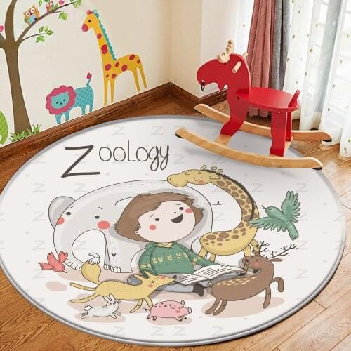 Area Rug Soft Flannel Kids Room Play Crawl Floor Mat Cartoon Children 3D Printed Non-slip Carpets For Living Room Bedroom Decor