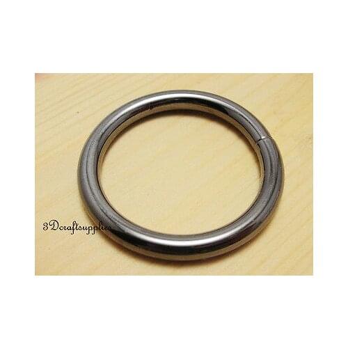 Metal O rings O-ring purse ring connector gunmetal 25mm 1 inch 10pcs J40