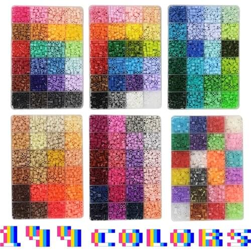 24colors set box-packed 5mm normal Beads 100pcs/slot DIY Hama Beads Iron Beads High Quality Gift