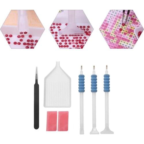 5D DIY Diamond Embroidery Tools Diamond Painting Cross Stitch Accessory Pen Tools Set Embroidery Point Drill Pen Tools Kit