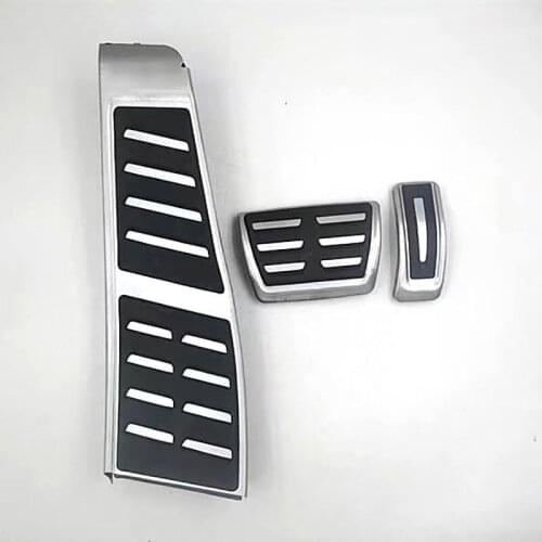 Pedal fuel brake cover to foot support cover pad set molding kit for A7 S7 Rs7 4g8 2010- A6 S6 RS6 C7 4G RHD