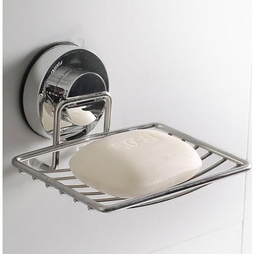 Stainless Steel Bathroom Soap Holder Shower Soap Dish Bathroom Tray Accessories box shelf wall dishes Shelves