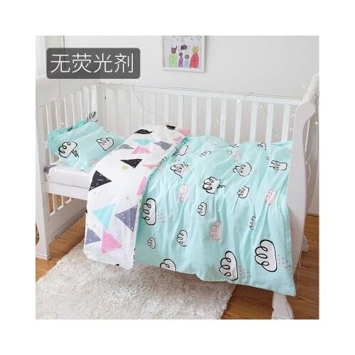 New Arrive Cloud Crib Bed Linen Nordic Style Baby Blanket Cotton Baby Bedding Set ropa de cuna,Duvet/Sheet/Pillow, with filling