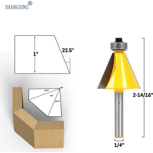 1/2 1/4 Handle High Bevel Angle Knife Hypotenuse Knife Knife Carpentry Milling Cutter 22.5 Degree Carving Knife Yellow Paint