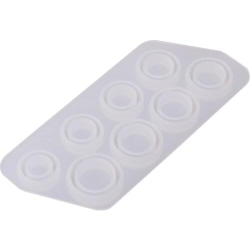Flat Rings Mold Collection Handmade DIY Making Ring Jewelry Silicone Mold Crystal Epoxy Mould