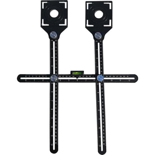 Adjustable Tile Opening Locator Mud Floor Tile Glass Vientiane Universal Hole Punching Gauge Tools Multifunctional Protractors