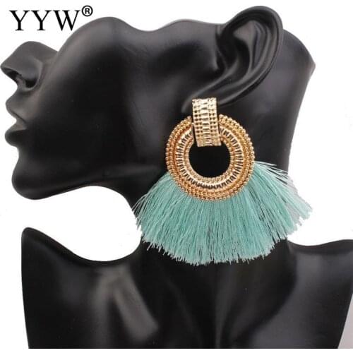 Boho Drop Earring For Women Tassel Earrings Big Statement Vintage Dangle Earring Fashion Jewelry Boucle D'Oreille Femme