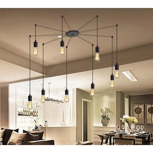 Modern 1/3/9 heads pendant light for bar shop dinning room living room decoration Indoor lighting fixture DIY Multiple styles