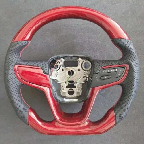 Cuatomized Real Carbon Fiber Sports Steering Wheel Alcantara Leather compatible for Buick Hideo EXCELLE 2015-2021