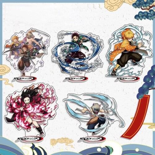 Japan Anime Demon Slayer: Kimetsu no Yaiba Acrylic Stand Double Side Animation Model Desk Figures Plate Decoration Ornaments