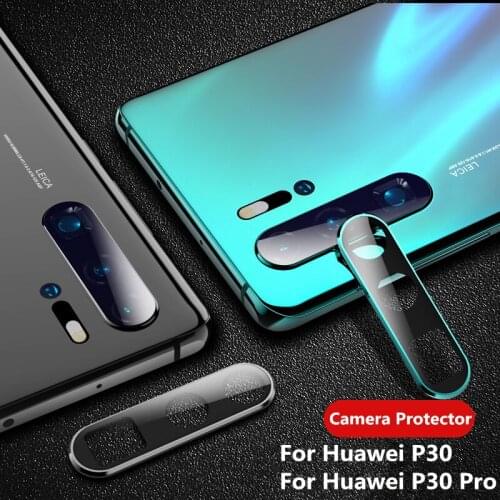 For Huawei P30 Pro P30 Camera Lens Protector Tempered Glass Camera Cover Full Protective Metal Cover Bumper For Huawei P30 Lite