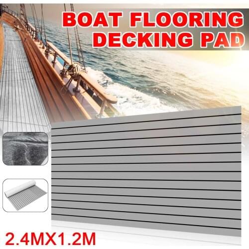 1200mmx2400mmx5mm EVA Foam Teak Decking Sheet Boat Flooring Fit for Yacht Self-Adhesive Foam Marine Flooring Faux Boat Decking